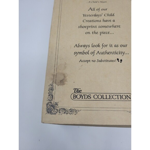 Boyds Bears Yesterdays Child Doll Allison #4592 / 5000 Birdwatching w/COA 1999 - Picture 13 of 16